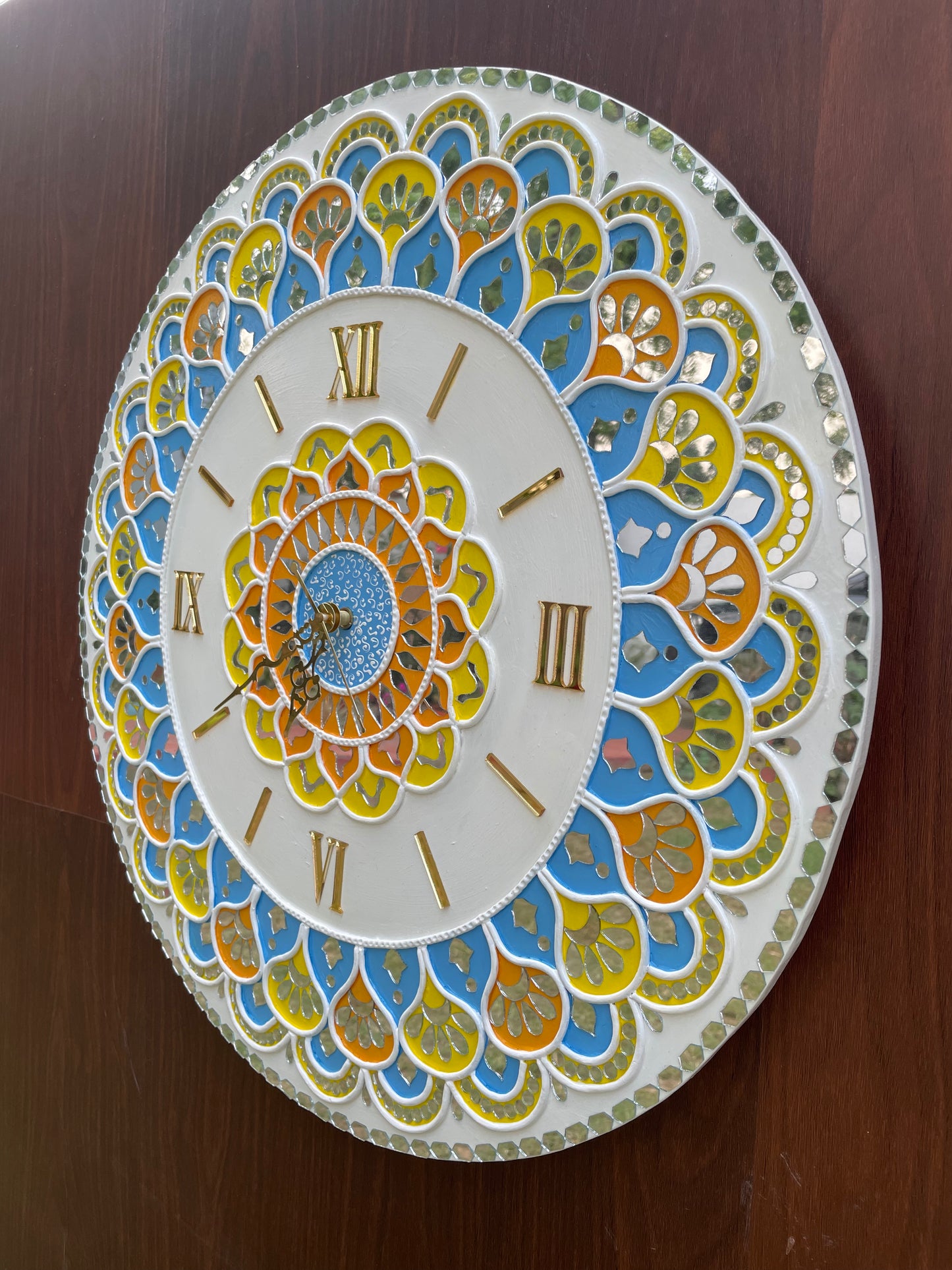 Lippan Art Wall Clock with Mirrors