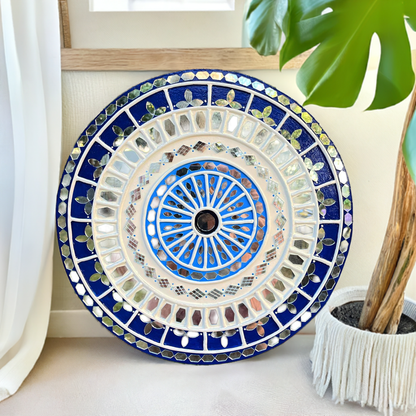 Evil Eyes in Lippan Art - Protective and Decorative Wall Hanging