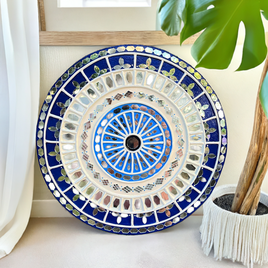 Evil Eyes in Lippan Art - Protective and Decorative Wall Hanging