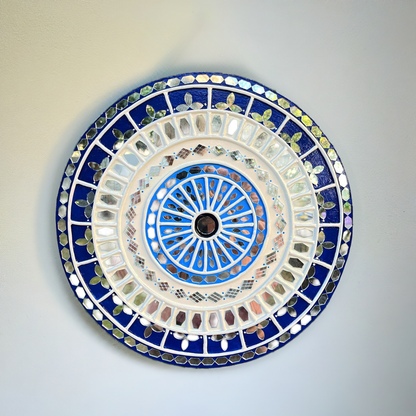 Evil Eyes in Lippan Art - Protective and Decorative Wall Hanging
