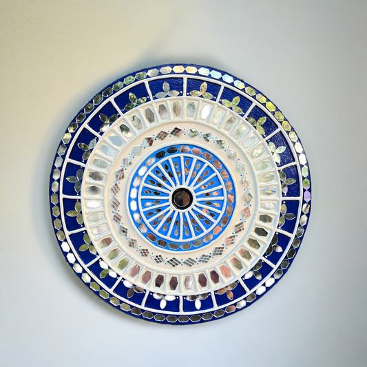 Evil Eyes in Lippan Art - Protective and Decorative Wall Hanging