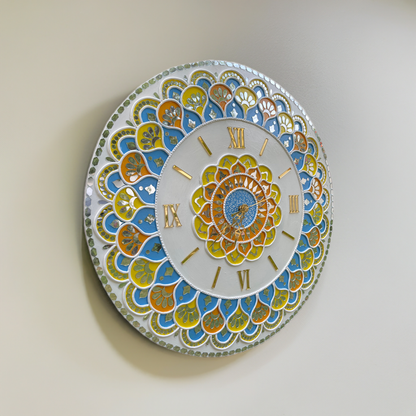 Lippan Art Wall Clock with Mirrors