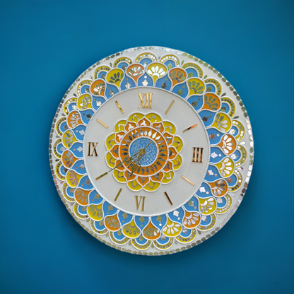 Lippan Art Wall Clock with Mirrors